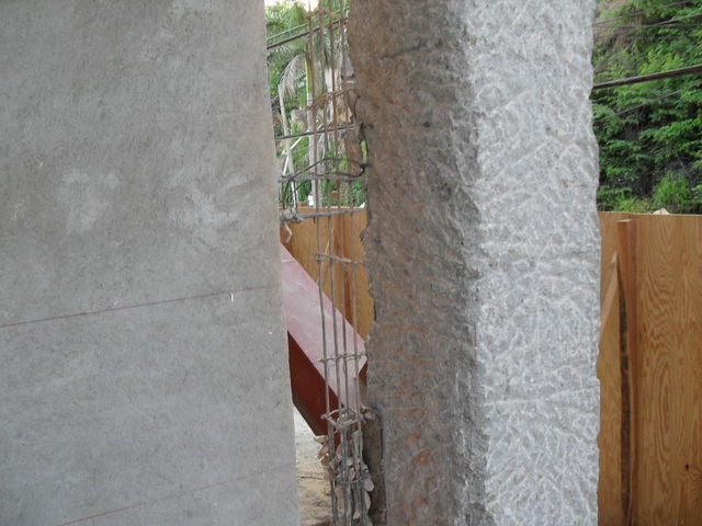 Control de trazo en reforzamiento de columnas