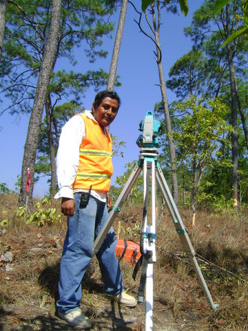 Topografo laborando